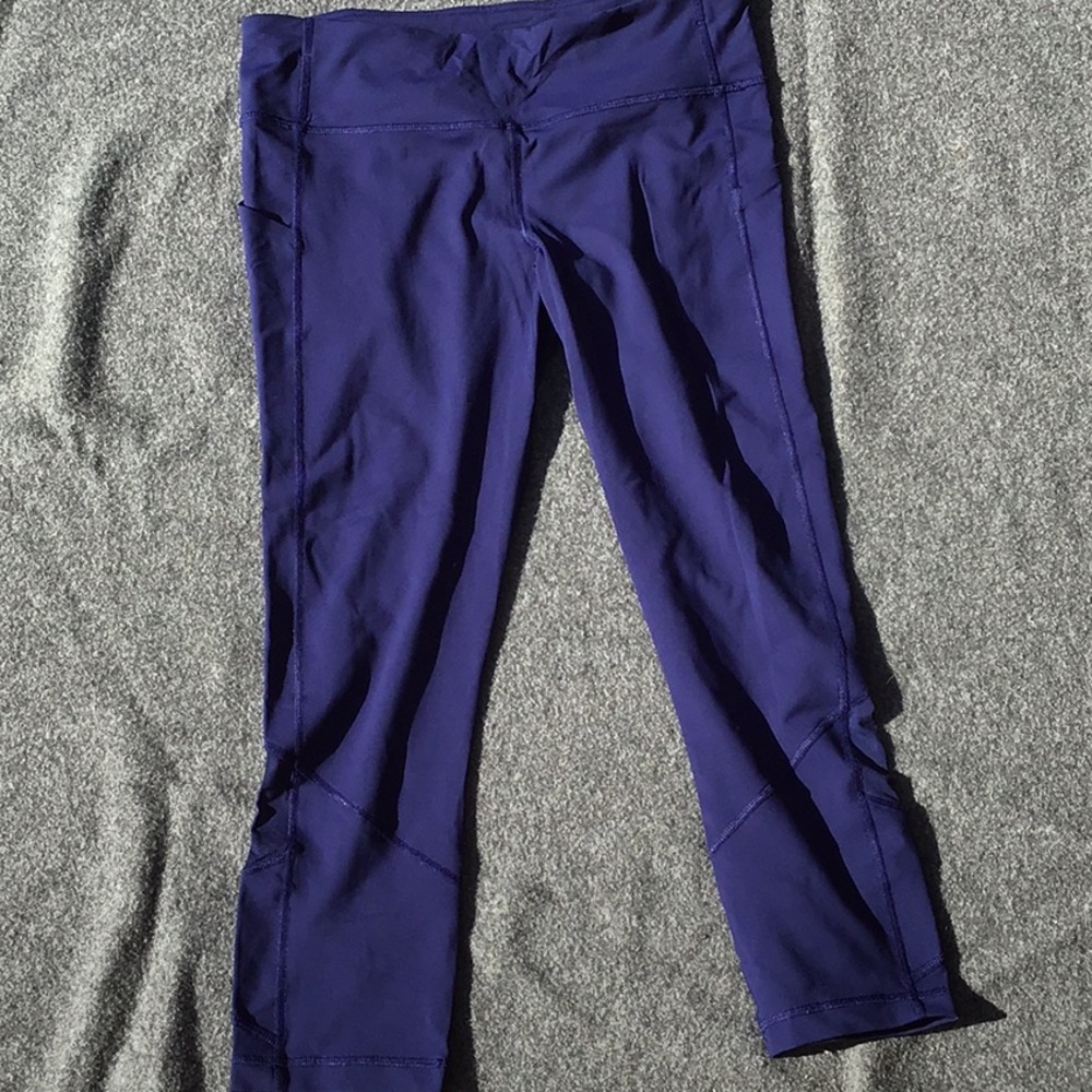 Lululemon tights 23” inseam blue sz8